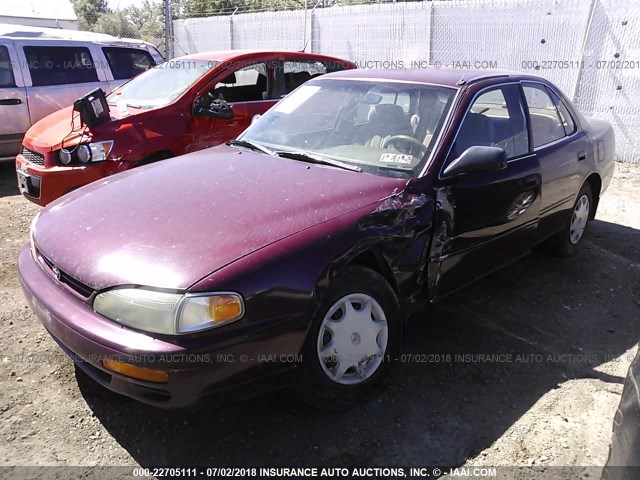 4T1BG12K8TU782694 - 1996 TOYOTA CAMRY DX/LE/XLE BURGUNDY photo 2