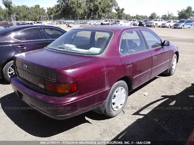4T1BG12K8TU782694 - 1996 TOYOTA CAMRY DX/LE/XLE ბურგუნდია ფოტო 4