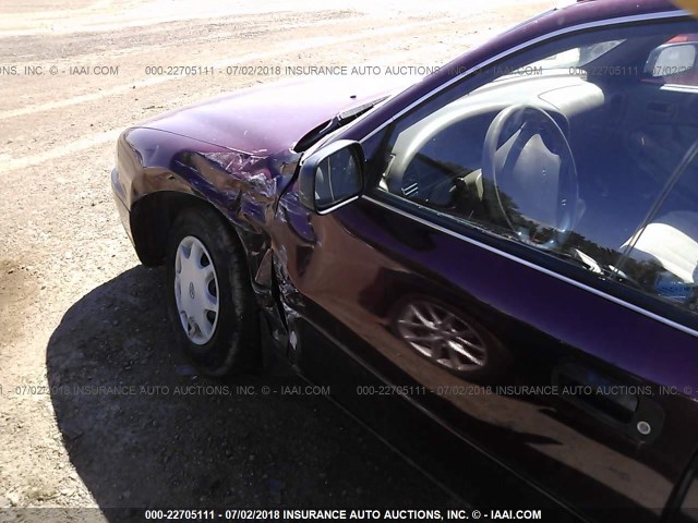 4T1BG12K8TU782694 - 1996 TOYOTA CAMRY DX/LE/XLE ბურგუნდია ფოტო 6