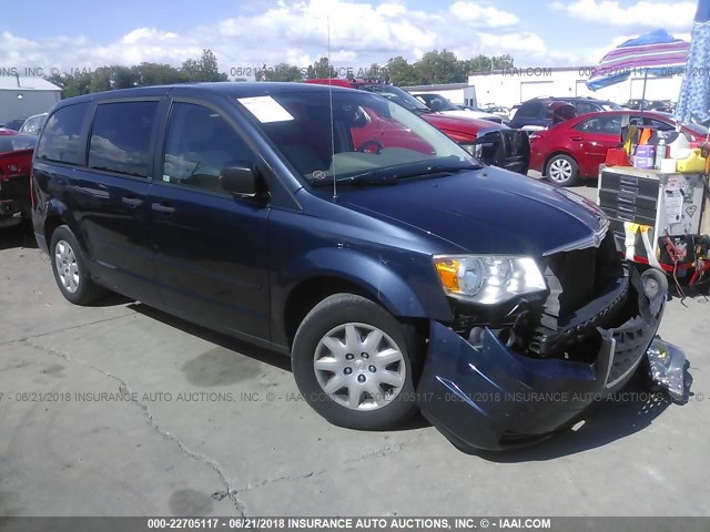 2A8HR44H98R648575 - 2008 CHRYSLER TOWN & COUNTRY LX BLUE photo 1