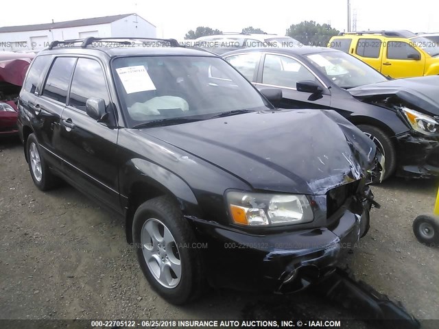 JF1SG65683H727855 - 2003 SUBARU FORESTER 2.5XS შავი ფოტო 1