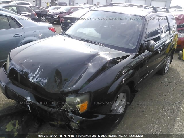 JF1SG65683H727855 - 2003 SUBARU FORESTER 2.5XS შავი ფოტო 2