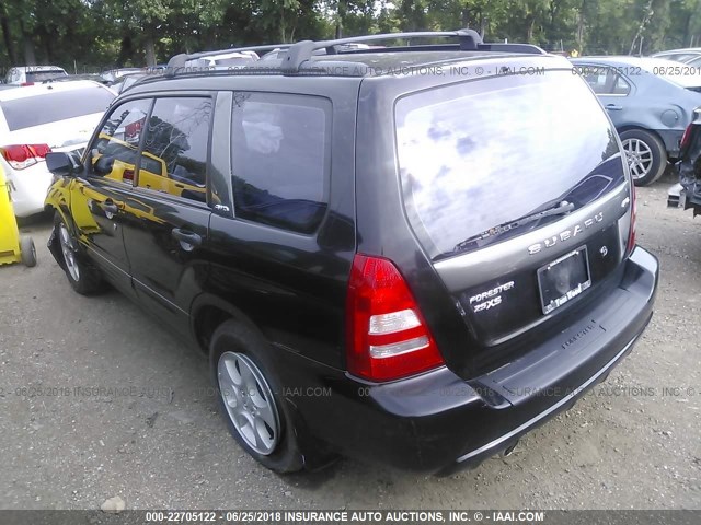 JF1SG65683H727855 - 2003 SUBARU FORESTER 2.5XS შავი ფოტო 3
