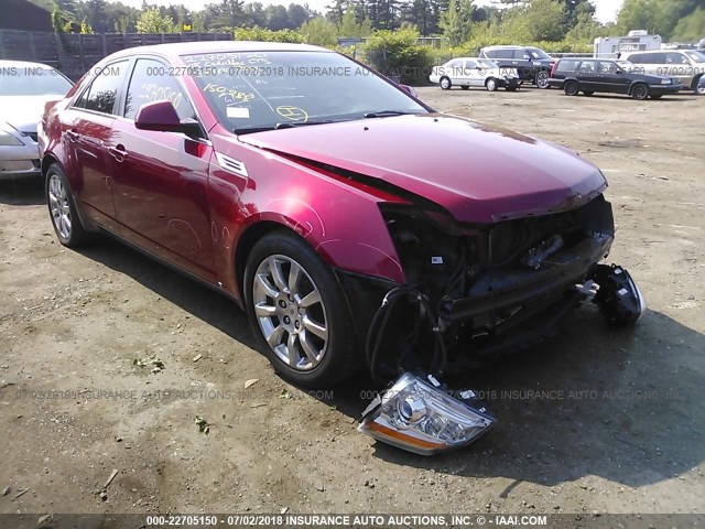 1G6DR57V280175483 - 2008 CADILLAC CTS HI FEATURE V6 RED photo 1