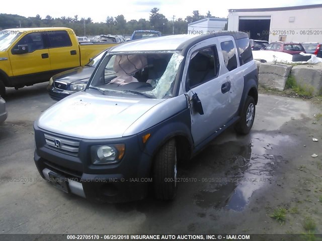 5J6YH28397L005433 - 2007 HONDA ELEMENT LX SILVER photo 2