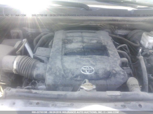 5TFUY5F14EX351452 - 2014 TOYOTA TUNDRA DOUBLE CAB SR/SR5 GRAY photo 10