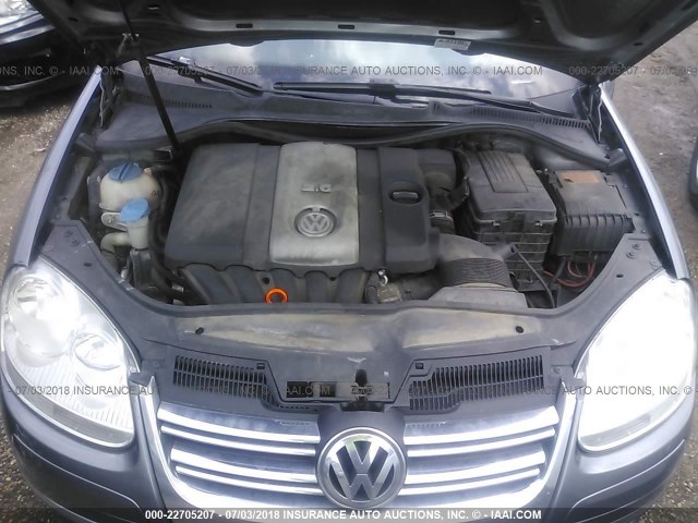 3VWEF71K57M182845 - 2007 VOLKSWAGEN JETTA WOLFSBURG 灰色 照片 10