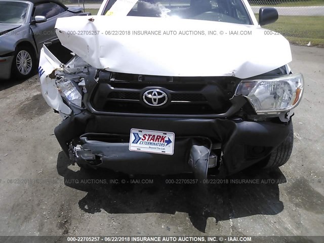 5TFTX4CN5DX033337 - 2013 TOYOTA TACOMA ACCESS CAB Weiß Foto 6