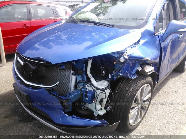 KL4CJASB3HB054465 - 2017 BUICK ENCORE PREFERRED BLUE photo 6