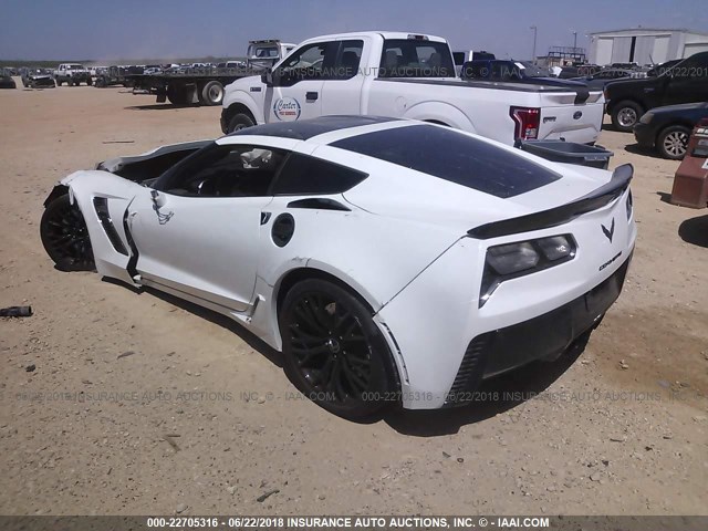 1G1YU2D63F5609170 - 2015 CHEVROLET CORVETTE STINGRAY/3LZ/Z06 WHITE photo 3