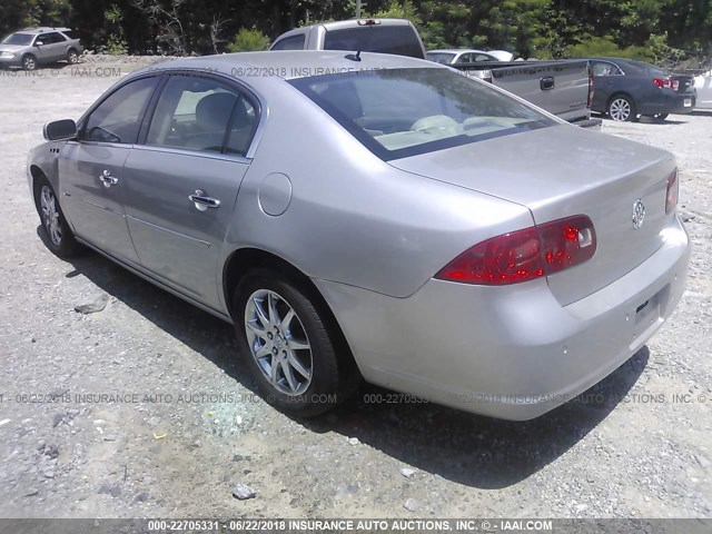 1G4HD57227U142361 - 2007 BUICK LUCERNE CXL SILVER photo 3