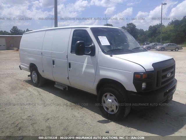 1FTSS3EL5CDA97507 - 2012 FORD ECONOLINE E350 SUPER DUTY VAN WHITE photo 1