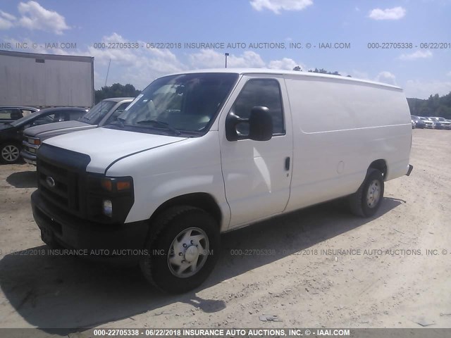 1FTSS3EL5CDA97507 - 2012 FORD ECONOLINE E350 SUPER DUTY VAN WHITE photo 2