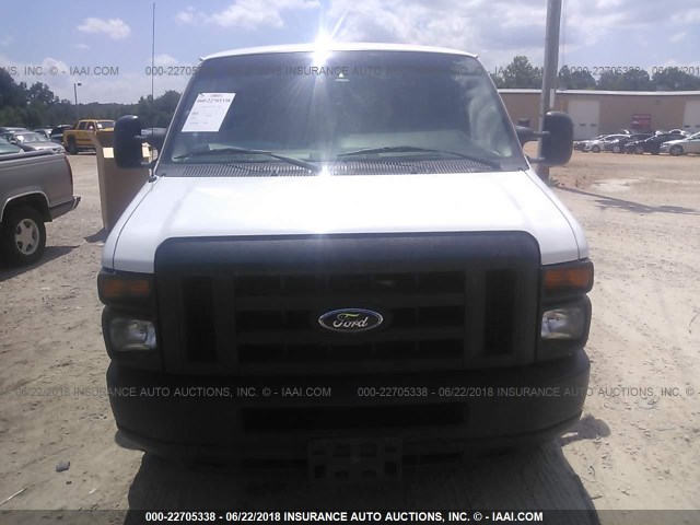 1FTSS3EL5CDA97507 - 2012 FORD ECONOLINE E350 SUPER DUTY VAN WHITE photo 6