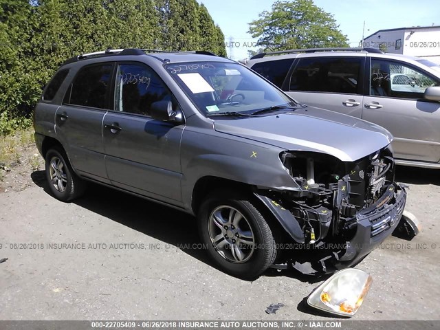 KNDJE723287500959 - 2008 KIA SPORTAGE EX/LX GRAY photo 1