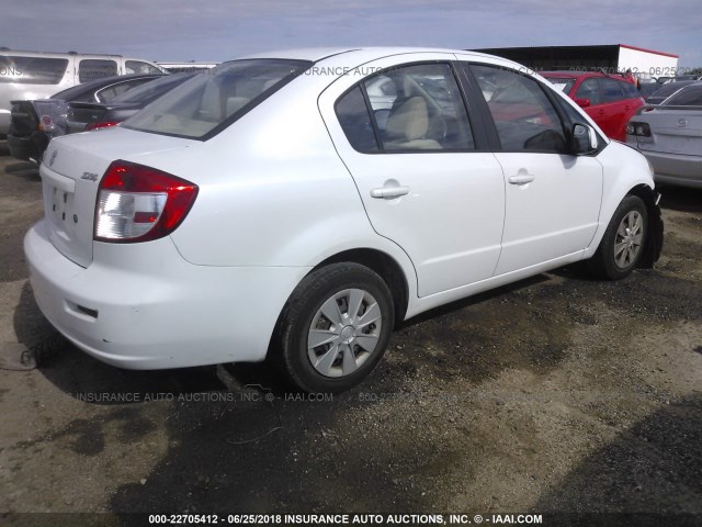 JS2YC5A37C6301081 - 2012 SUZUKI SX4 LE WHITE photo 4