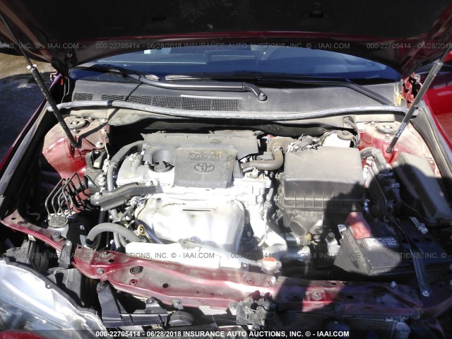 4T1BF1FKXGU605146 - 2016 TOYOTA CAMRY LE/XLE/SE/XSE MAROON photo 10