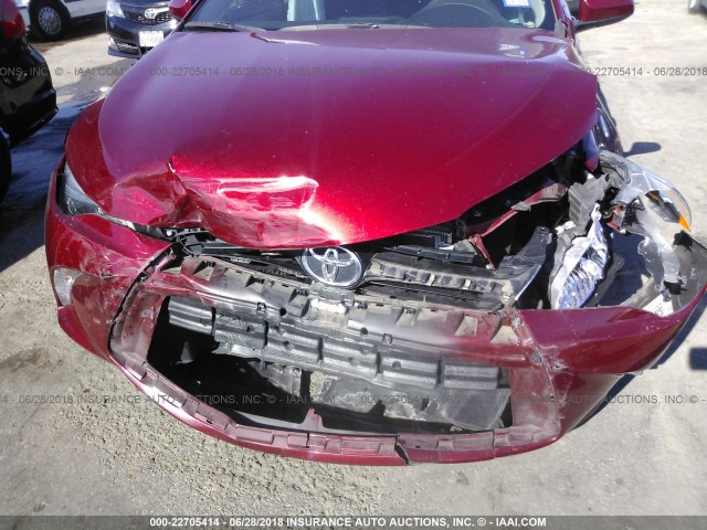 4T1BF1FKXGU605146 - 2016 TOYOTA CAMRY LE/XLE/SE/XSE MAROON photo 6