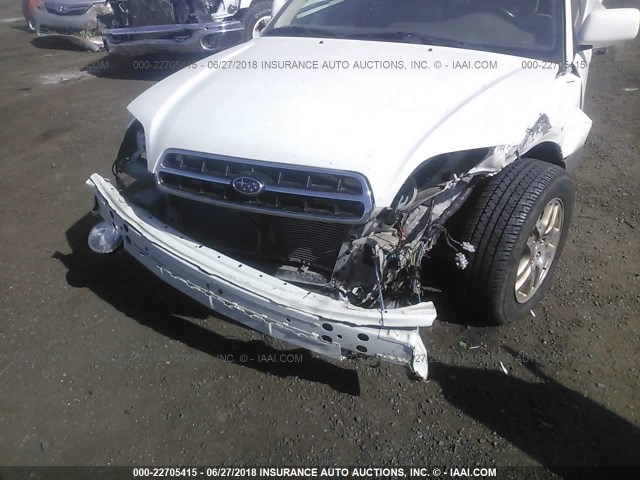 4S3BH6869Y7669805 - 2000 SUBARU LEGACY OUTBACK LIMITED WHITE photo 6