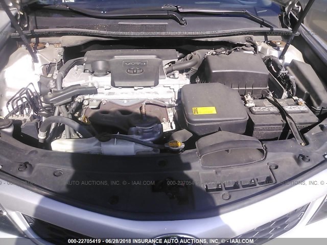 4T1BF1FK7CU584654 - 2012 TOYOTA CAMRY SE/LE/XLE SILVER photo 10