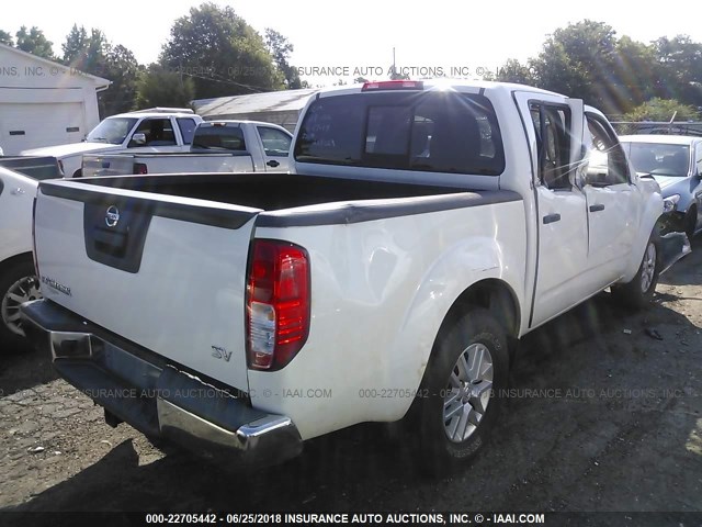 1N6AD0ER2EN717135 - 2014 NISSAN FRONTIER S/SV/SL/PRO-4X WHITE photo 4