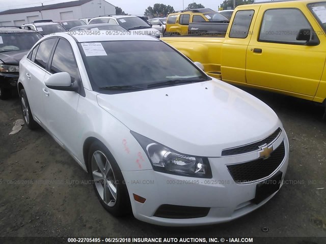 1G1PE5SB7E7135897 - 2014 CHEVROLET CRUZE LT WHITE photo 1