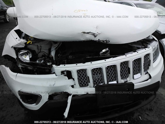 1C4NJDEB3GD814120 - 2016 JEEP COMPASS LATITUDE 白色 照片 6