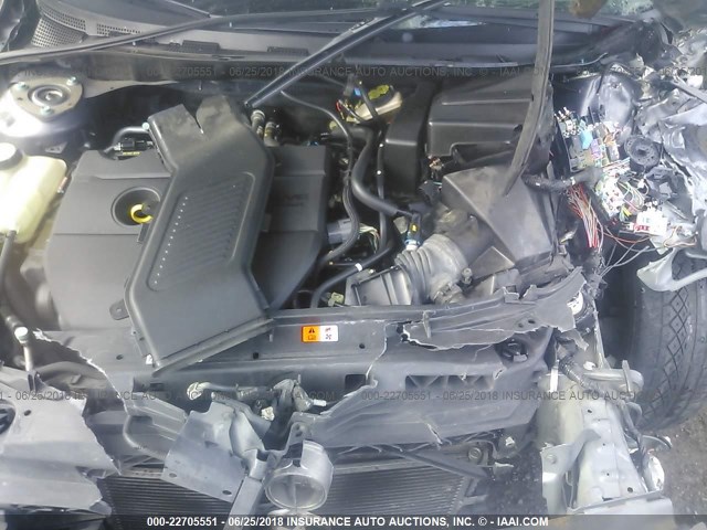 JM1BK343081809710 - 2008 MAZDA 3 HATCHBACK GRAY photo 10