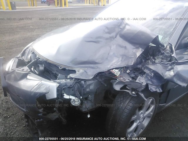 JM1BK343081809710 - 2008 MAZDA 3 HATCHBACK GRAY photo 6