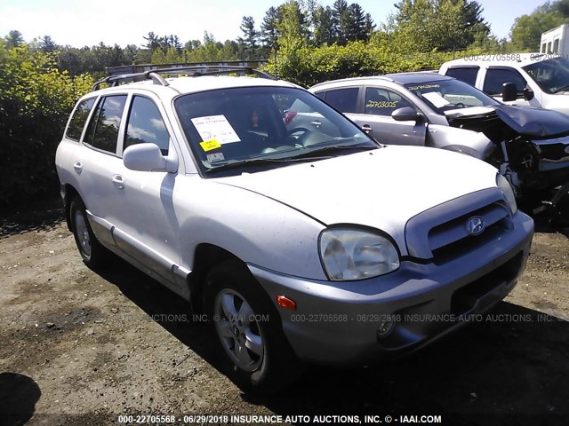 KM8SC13D55U885280 - 2005 HYUNDAI SANTA FE GLS/LX WHITE photo 1