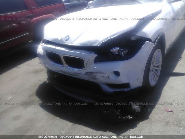 WBAVM1C59EVW53621 - 2014 BMW X1 SDRIVE28I WHITE photo 6