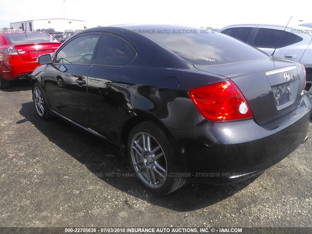 JTKDE177760082757 - 2006 TOYOTA SCION TC 黑色 照片 3
