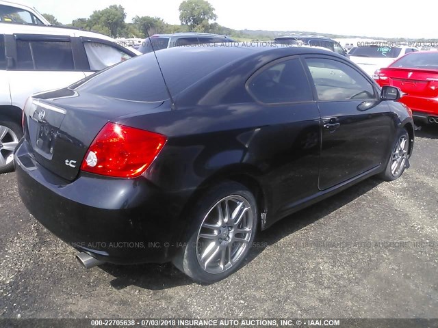 JTKDE177760082757 - 2006 TOYOTA SCION TC 黑色 照片 4