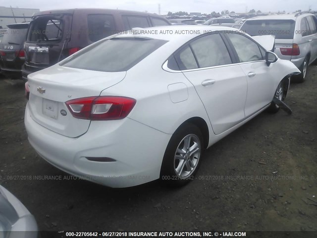 1G1BE5SM0G7242756 - 2016 CHEVROLET CRUZE LT WHITE photo 4