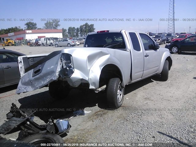 1N6BD0CT7FN747476 - 2015 NISSAN FRONTIER S/SV SILVER photo 4
