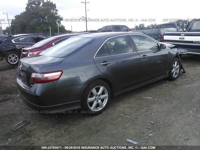 4T1BE46K67U004983 - 2007 TOYOTA CAMRY NEW GENERAT CE/LE/XLE/SE GRAY photo 4