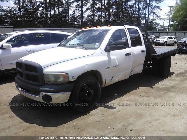 3D7MA48C84G133276 - 2004 DODGE RAM 3500 ST/SLT WHITE photo 2