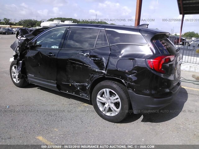 3GKALMEV1JL145449 - 2018 GMC TERRAIN SLE BLACK photo 3