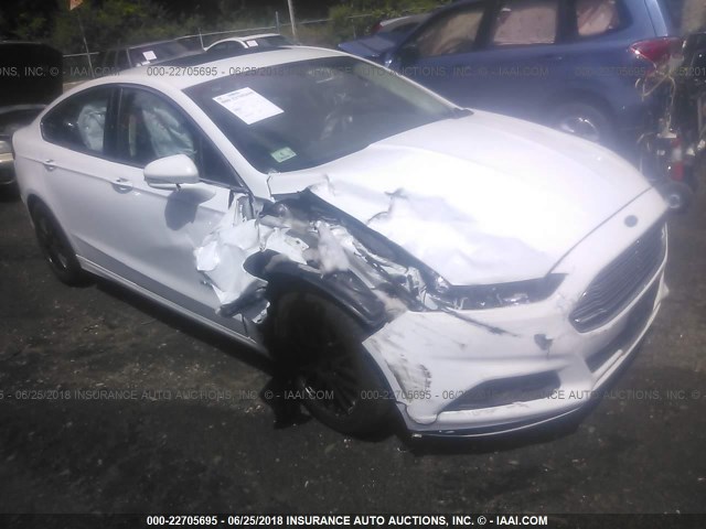 3FA6P0LU8ER223615 - 2014 FORD FUSION SE HYBRID WHITE photo 1