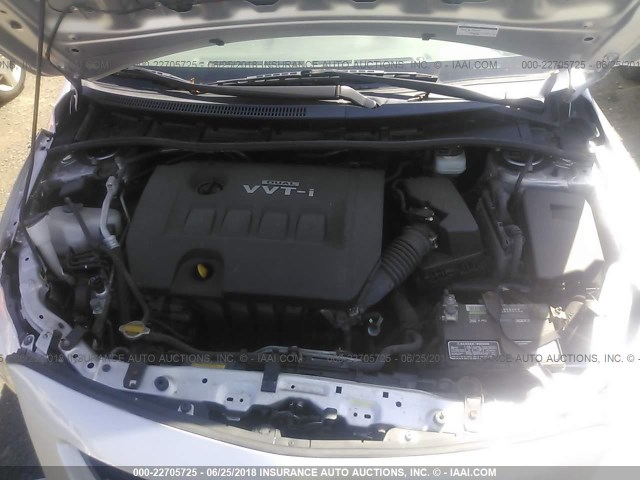 JTDBL40E09J043277 - 2009 TOYOTA COROLLA LE/XLE SILVER photo 10