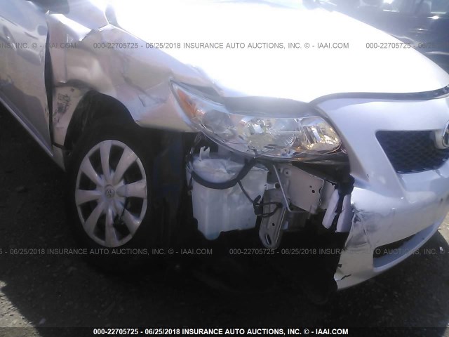 JTDBL40E09J043277 - 2009 TOYOTA COROLLA LE/XLE SILVER photo 6
