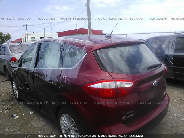 1FADP5BU3GL105091 - 2016 FORD C-MAX SEL RED photo 3