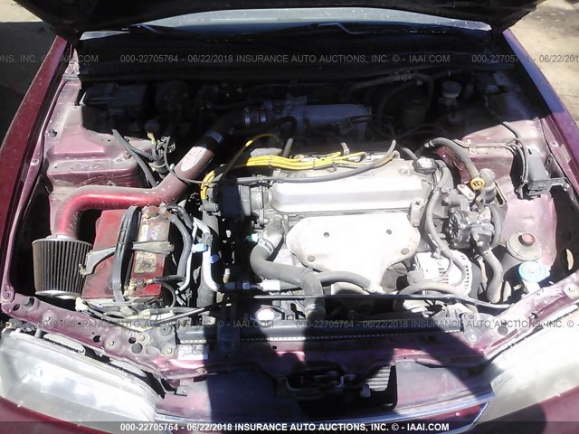 1HGCD5530VA277025 - 1997 HONDA ACCORD LX/EX RED photo 10