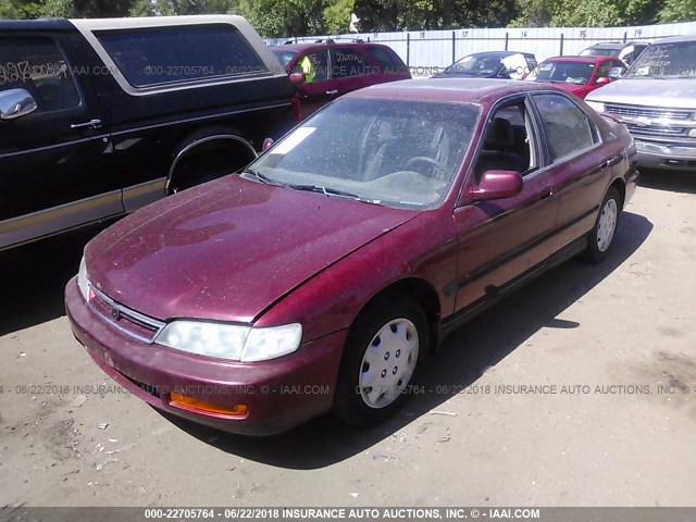 1HGCD5530VA277025 - 1997 HONDA ACCORD LX/EX RED photo 2