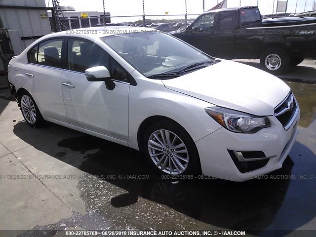 JF1GJAS66FH012379 - 2015 SUBARU IMPREZA SPORT LIMITED WHITE photo 1