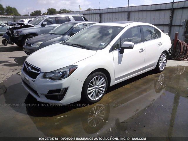 JF1GJAS66FH012379 - 2015 SUBARU IMPREZA SPORT LIMITED WHITE photo 2