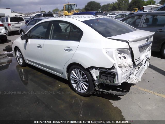 JF1GJAS66FH012379 - 2015 SUBARU IMPREZA SPORT LIMITED WHITE photo 3