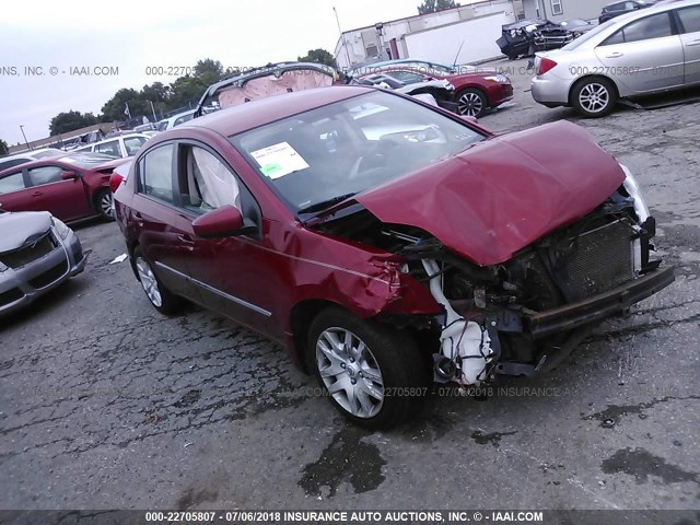 3N1AB6AP0CL635694 - 2012 NISSAN SENTRA 2.0/2.0S/SR/2.0SL RED photo 1