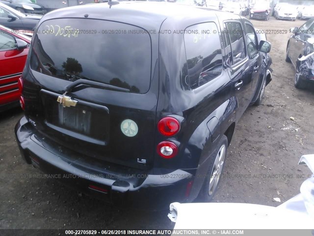 3GNDA13DX8S642031 - 2008 CHEVROLET HHR LS Negro foto 4