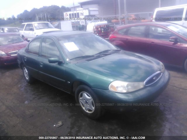 1FAFP6534XK120349 - 1999 FORD CONTOUR LX GREEN photo 1